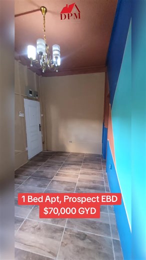 1 Bed Apartment for Rent, $70,000 GYD, Prospect East Bank Demerara Guyana.