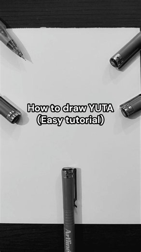 How to draw YUTA ( Easy tutorial )🎨🗿🔥