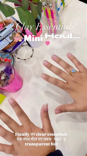 Mini Clay Essentials Haul ✨ Air Dry Clay + 36 Colors 🎨 #shorts