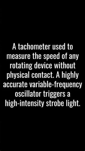 STROBOSCOPIC TACHOMETER