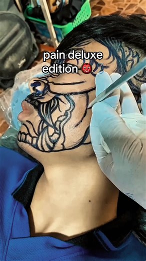 Preserve your body art! Discover our tattoo sunscreen in the bio.😍🔗 Hand-crafted oni face tattoo with strong details 👹🔥 Deep shadows, sharp teeth, and intense expression. Japanese-inspired tattoos always bring power. Fun fact: Oni tattoos represent protection and strength in Japanese folklore. 🎥elliyaeekhsepr Credits to respective owner (DM for removal) #ideas #tattoo #tattoos #tattooartist #tattoolover tattooideas