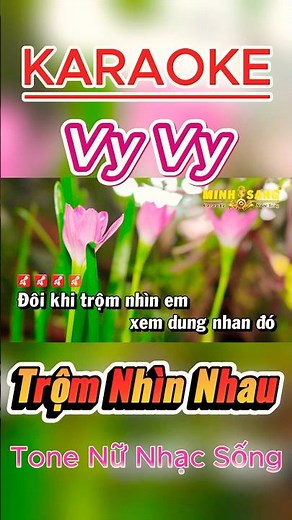 Trộm Nhìn Nhau Tone Nữ Nhạc Sống Bolero | Beat Chuẩn Dễ Hát #karaoke #tonenu #nhacsong #bolero