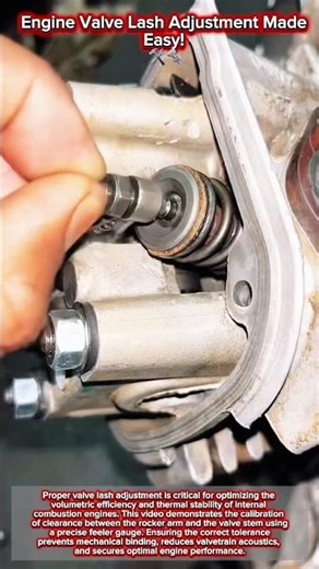 Engine Valve Lash Adjustment Made Easy! 🛠️🔩