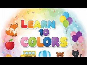 🌈 Learn Colors for Kids | Fun Color Learning Video with Cute Animation 🎨