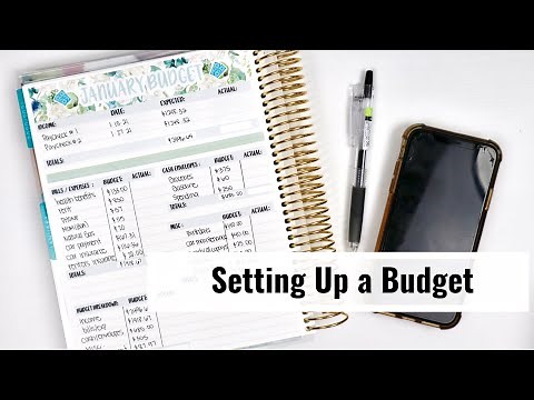 How To Create A Monthly Budget // Setting Up January 2021