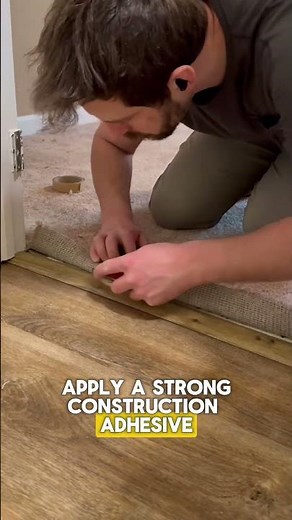 The Secret to a Flawless Carpet to Floor Transition! 🛠️ #shorts #diy