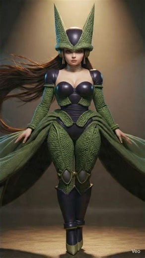 Monoka as Cell telling corny jokes.