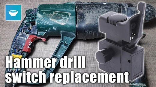 Parkside PBS 1100 A1 Hammer Drill Switch Replacement Timelapse