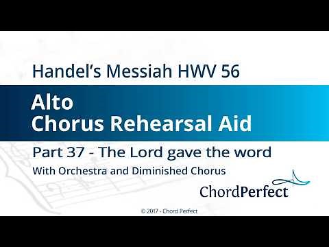 Handel's Messiah Part 37 - The Lord gave the word - Alto Chorus Rehearsal Aid