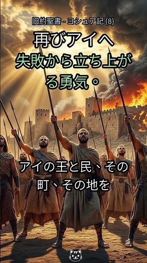8. 失敗の後、神はもう一度立ち上がらせる！💪✨【ヨシュア記8章】 #聖書 #ヨシュア記 #再起 #励まし #信仰 #希望 #キリスト教 #勝利