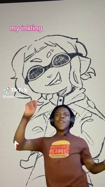 One Kiss Splatoon Drawing | Cute Inkling Illustration