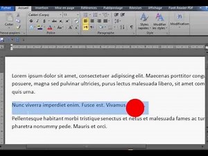 Ms Word [ TUTO] comment remplacer un texte sans l'effacer