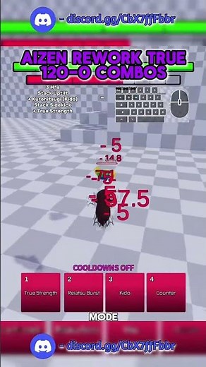 aizen rework combos | #animebattlearena #ABA #deepwoken #roblox #anime