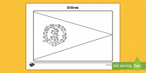 Eritrea Flag Colouring Sheet