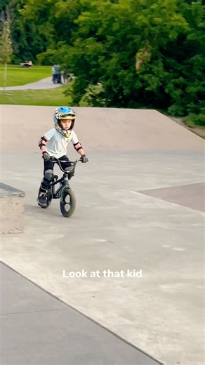 4 year old BMX “GOD” Skate Park Jump