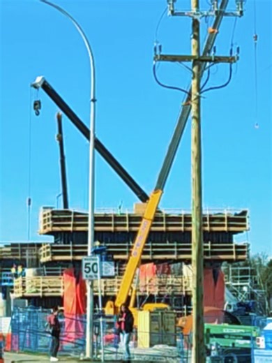 Surrey Langley Skytrain Expansion March 2 2026 #bc #construction #skytrain #driving #sunshine