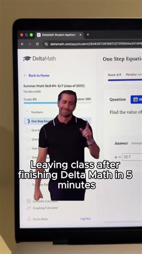 Delta Math who? I’m free 😭 #skipdelta #collegevibes | delta math