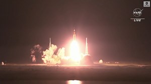 LIFTOFF: Artemis I rocket launches, the latest attempt to send an unmanned capsule near the moon. The launch marks the first step in an ambitious plan to establish a long-term presence on the moon for scientific discovery and economic development. https://abcn.ws/3X473cP | ABC News