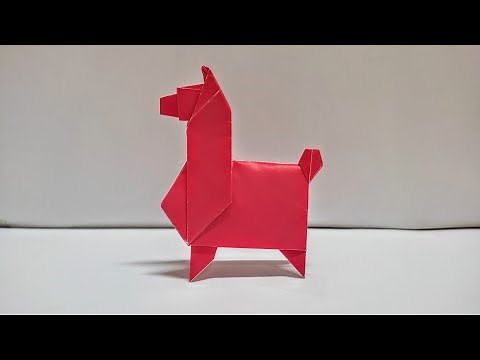 Origami Alpaca - How To Make an Origami Alpaca - Origami Tutorial