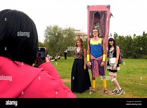 Rome, Italy. 09th Oct, 2022. Cosplayers pose for a photo during the 29th edition of Romics, an international exhibition of comics, animation, video games, cinema and entertainment. The term "Cosplay", a constraint of "costume play", indicates the practice of wearing a costume that represents a fictional character. Credit: SOPA Images Limited/Alamy Live News Stock Photo - Alamy