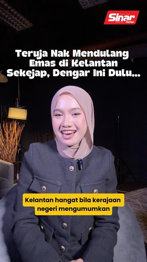 Teruja Nak Mendulang Emas di Kelantan? Sekejap, Dengar Penjelasan Ini Dulu.... Orang ramai yang teruja menjalankan aktiviti mendulang emas di Kelantan dinasihatkan supaya tidak menceroboh atau memasuki tanah milik individu bagi mengelakkan sebarang pertikaian. Setakat ini garis panduan terperinci mengenai syarat dan kawasan yang dibenarkan mendulang emas masih belum dimuktamadkan kerajaan negeri. Artikel: https://www.sinarharian.com.my/article/757477/edisi/kelantan/jangan-ghairah-dulang-emas-sam
