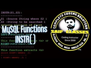 INSTR( ) - MySQL functions
