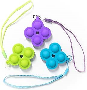 POPI Mini Pop It Fidget Toy - Stress Relief Adult Fidget Popper Toy - Anti Stress Toy for Adults, Teens and Kids (one Random Color)