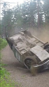 Volvo 131 Amazon Rally Crash: Vintage Action Gone Wrong! 🚗💥📉