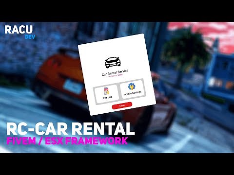 [RESOURCE] |RC-Car Rental Advanced|FiveM - ESX Framework |