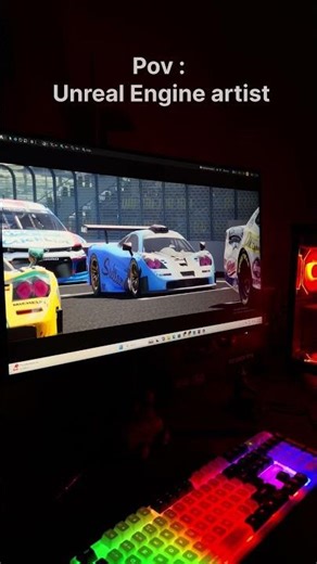 Unreal Engine 5 Cinematic Scene | Realistic Lighting Test 🔥 #unrealengine5#cinematic #racetrack#ue5