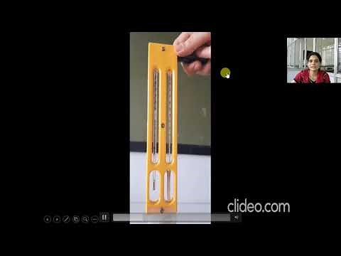 Determination of humidity of air by dry bulb & wet bulb method