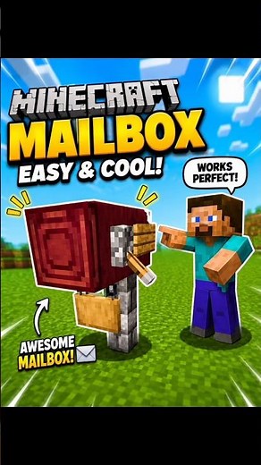 📬 I Built a Working Mailbox in Minecraft! 🤯Can you build this in your world? Try it now! 🔥