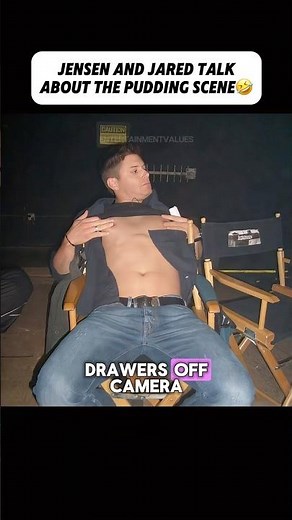 Jensen Ackles And Jared Talk About The Pudding Scene In Supernatural🤣 #shorts #jensenackles