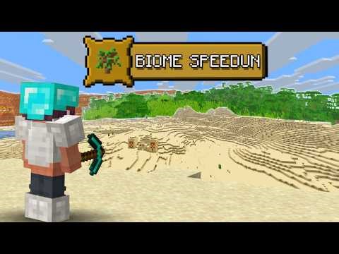 I Tried to SPEEDRUN Every Minecraft BIOME!