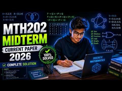 MTH202 Midterm Current Paper 2026 || MTH202 - Discrete Math 2026