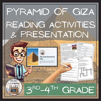 Great Pyramid of Giza Close Reading & Comprehension Activities | 3rd–4th Grade