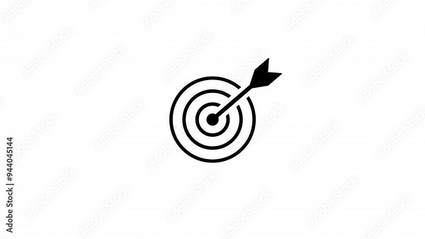 Target, Aim, Goal icons.Business target. Aim target with arrow sign. Archery or goal strategy