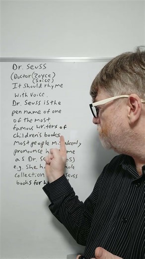 Do You Mispronounce this Famous Name Dr. Seuss? Many Do - English Tutor Nick P