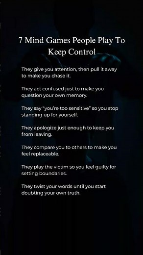 7 Mind Games People Play To Keep Control