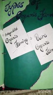 Class 12 CBSE Economics project on Organic farming #project #creative #cbse #organicfarming #economy