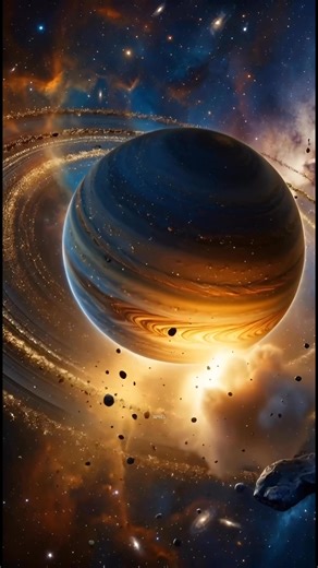 Meet J1407b , aka "Super Saturn." Its ring system is 200x larger than Saturn’s. If it replaced Saturn in our solar system, the rings would dominate our sky, appearing brighter than the full moon and visible even during the DAY. ☀️🌑 #space #galaxy #StarsEverywhere #NASA #universe | Universe Wonders