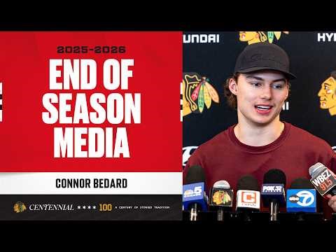 Connor Bedard END OF SEASON media 🎙️| Chicago Blackhawks