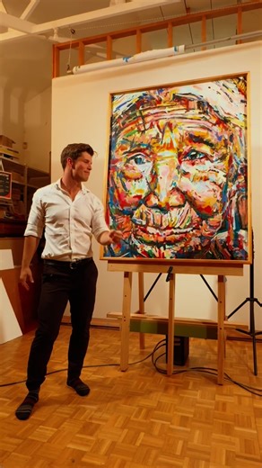 Crazy up close. Clarity from afar. #firstimpression | Seb Gower Art