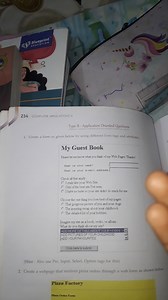Create two web forms using HTML tags:A 'Guest Book' form with... | Filo
