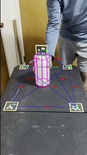 Real‑World Object Tracking with AprilTags, OpenCV and Virtual 3D Cylinder