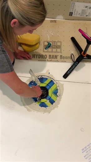 Shower bonding flange drain installation #diy #plumbing #construction