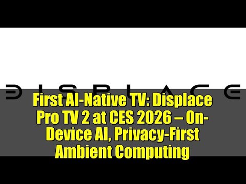 First AI-Native TV: Displace Pro TV 2 at CES 2026 — On-Device AI, Privacy-First Ambient Computing