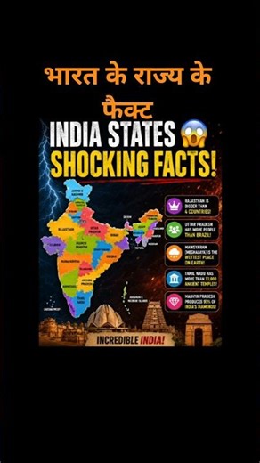 “Amazing Facts About Indian States 😱🇮🇳”#facts #india #viral