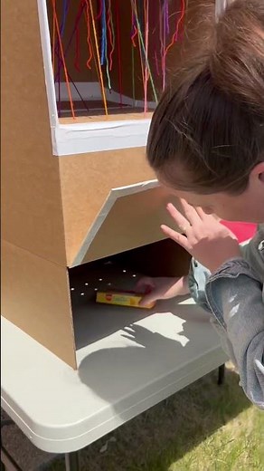 DIY Carboard Vending Machine Idea for Parties!