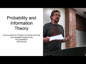 Deep Learing Chapter 3 Probability presented by Pierre Dueck